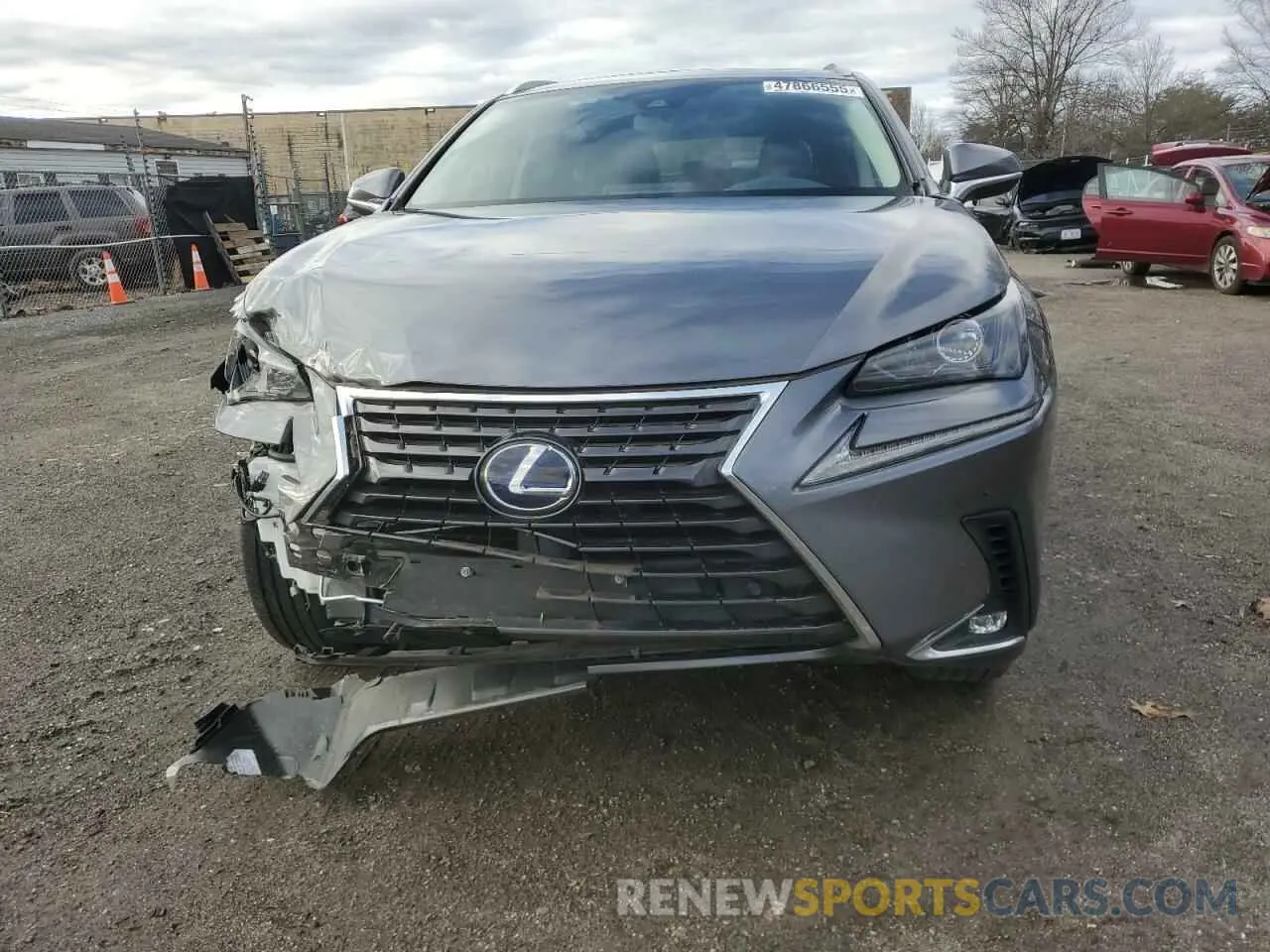 5 fotografías del automóvil dañado JTJGJRDZ1L5007276 LEXUS NX 2020