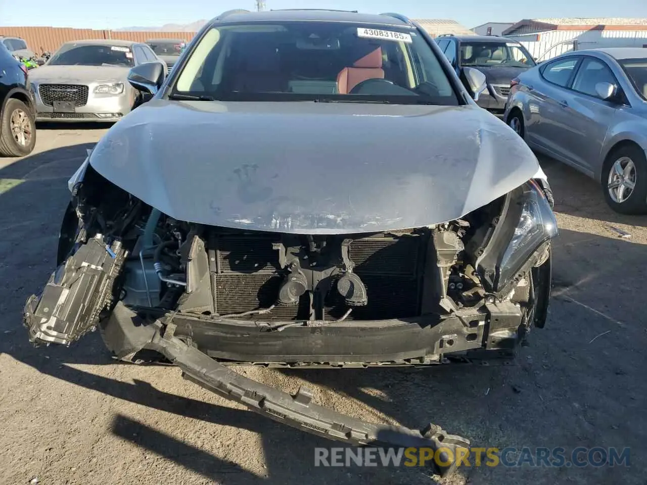 5 fotografías del automóvil dañado JTJGJRDZ2L2143384 LEXUS NX 2020