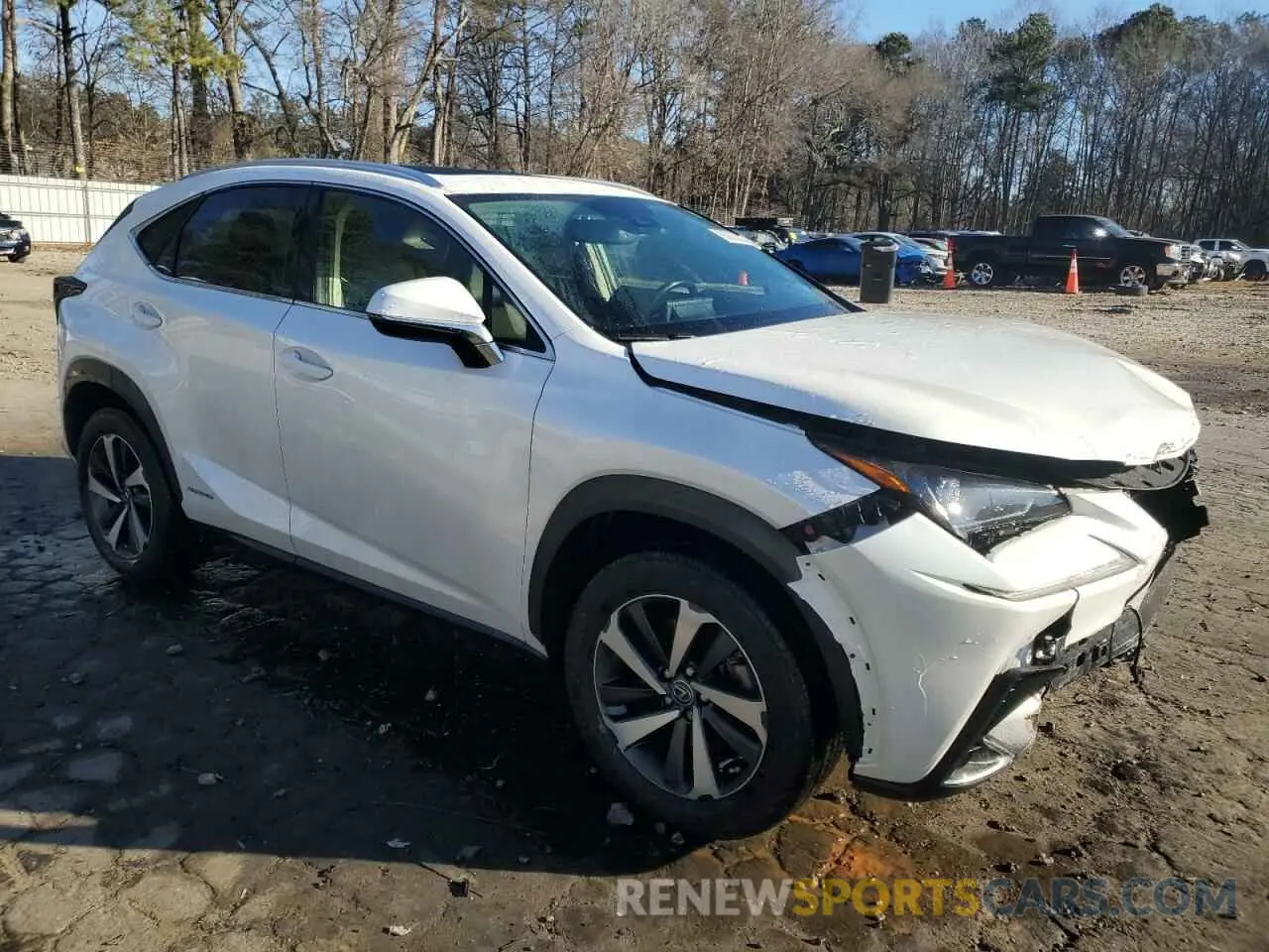 4 fotografías del automóvil dañado JTJGJRDZ2L5005343 LEXUS NX 2020