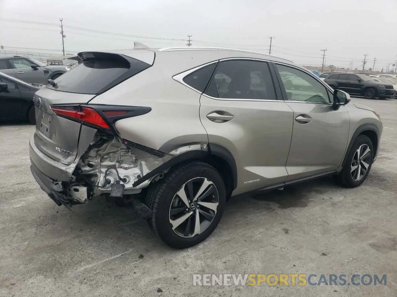 3 fotografías del automóvil dañado JTJGJRDZ4L2132967 LEXUS NX 2020