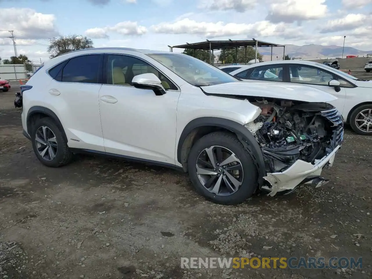 4 fotografías del automóvil dañado JTJGJRDZ5L5002341 LEXUS NX 2020