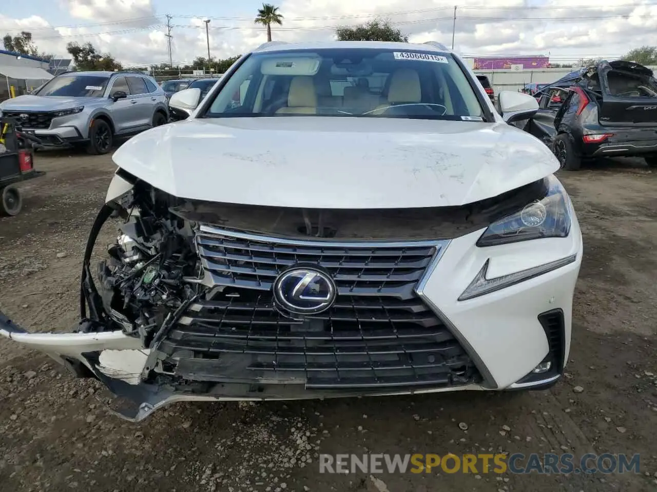 5 fotografías del automóvil dañado JTJGJRDZ5L5002341 LEXUS NX 2020