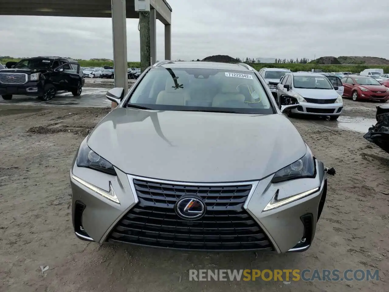 5 fotografías del automóvil dañado JTJGJRDZ5L5008088 LEXUS NX 2020