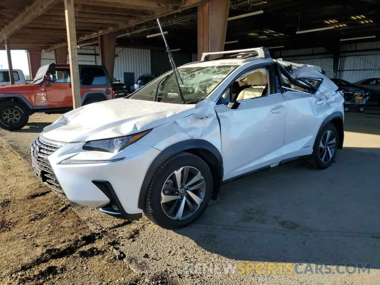 1 fotografías del automóvil dañado JTJGJRDZ6L5000372 LEXUS NX 2020