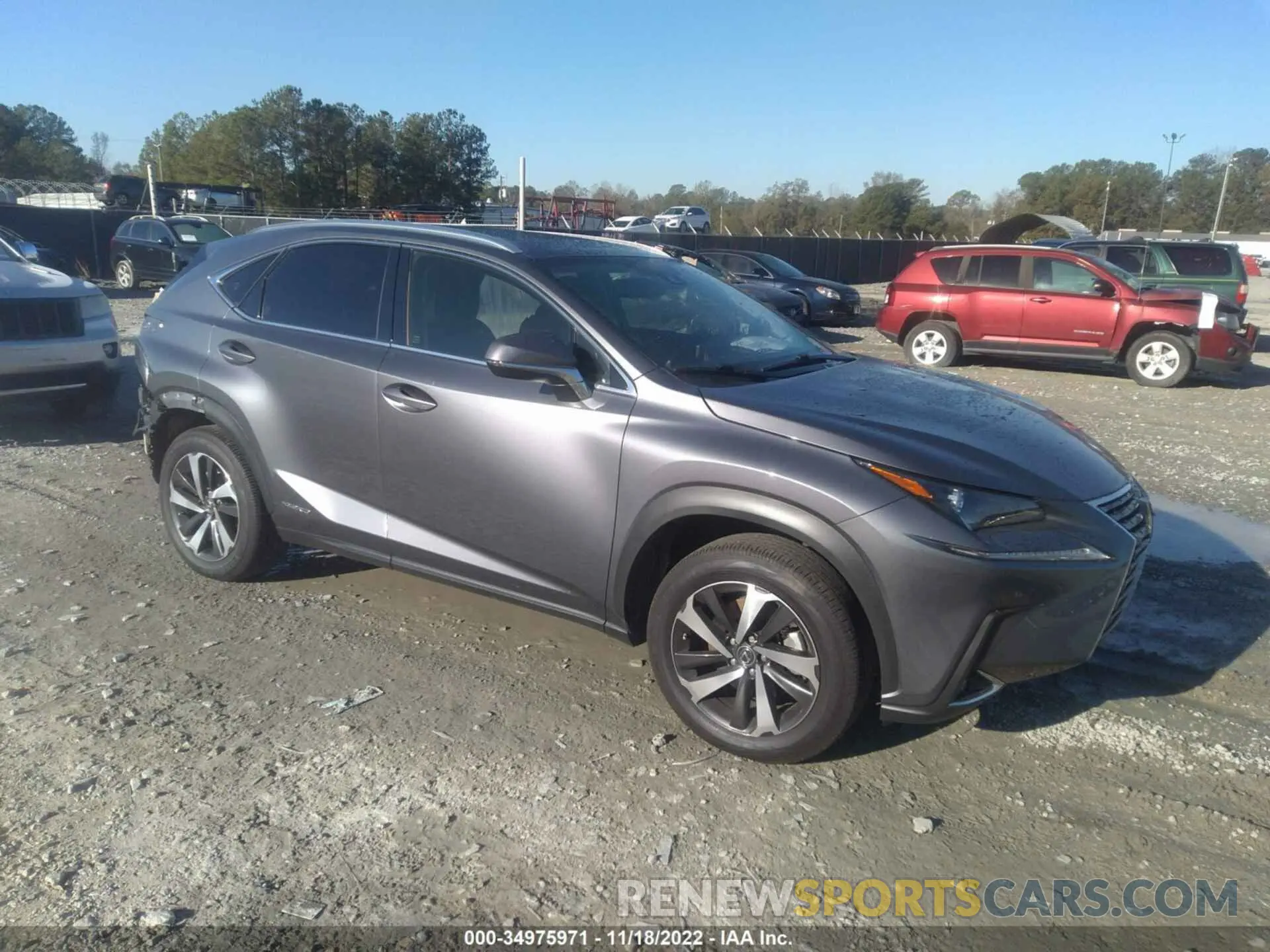 1 fotografías del automóvil dañado JTJGJRDZ7L2133935 LEXUS NX 2020