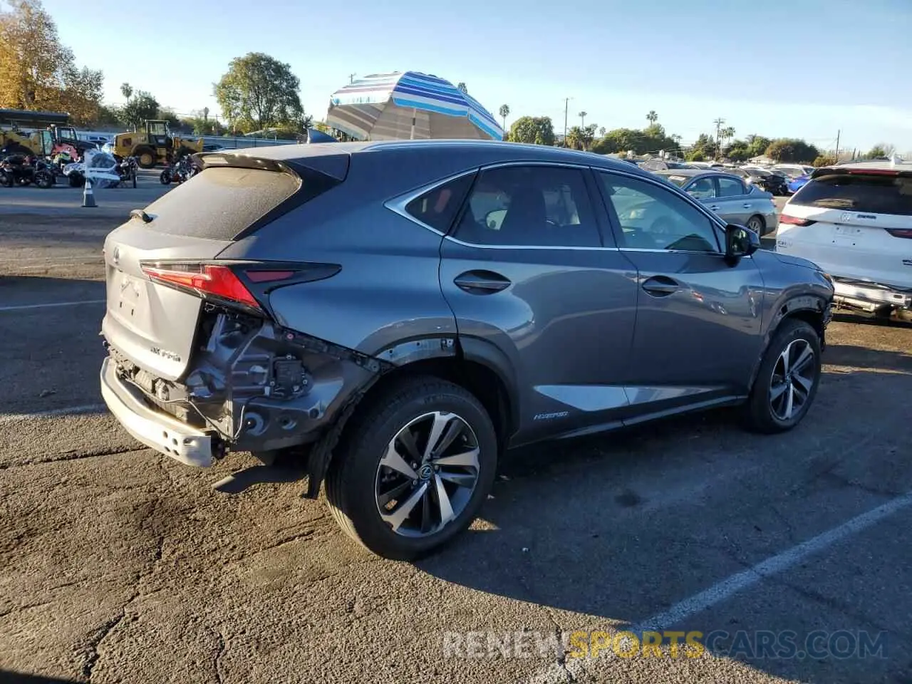 3 fotografías del automóvil dañado JTJGJRDZ7L5007007 LEXUS NX 2020
