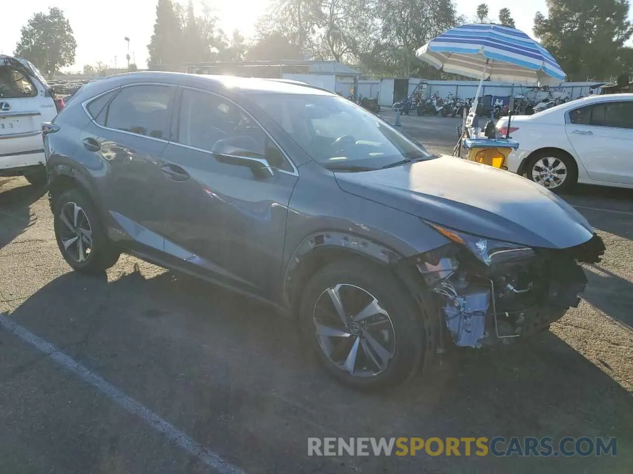 4 fotografías del automóvil dañado JTJGJRDZ7L5007007 LEXUS NX 2020