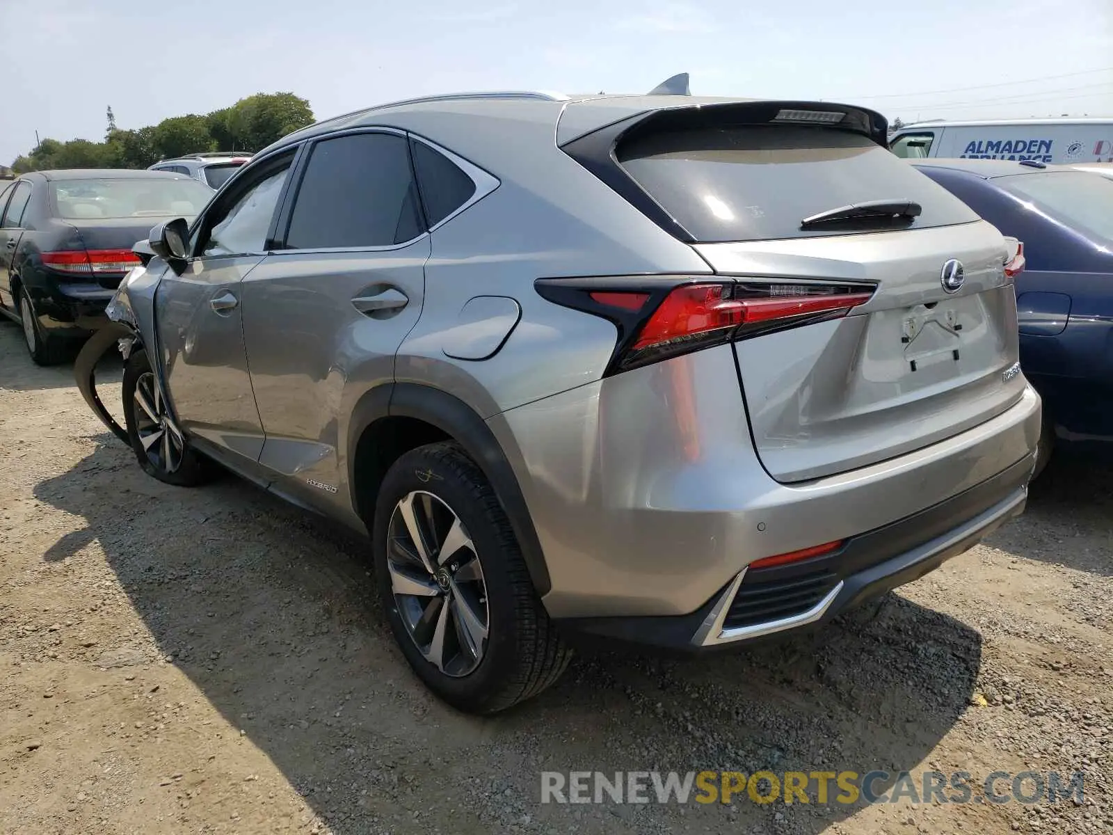 3 fotografías del automóvil dañado JTJGJRDZ8L2139744 LEXUS NX 2020