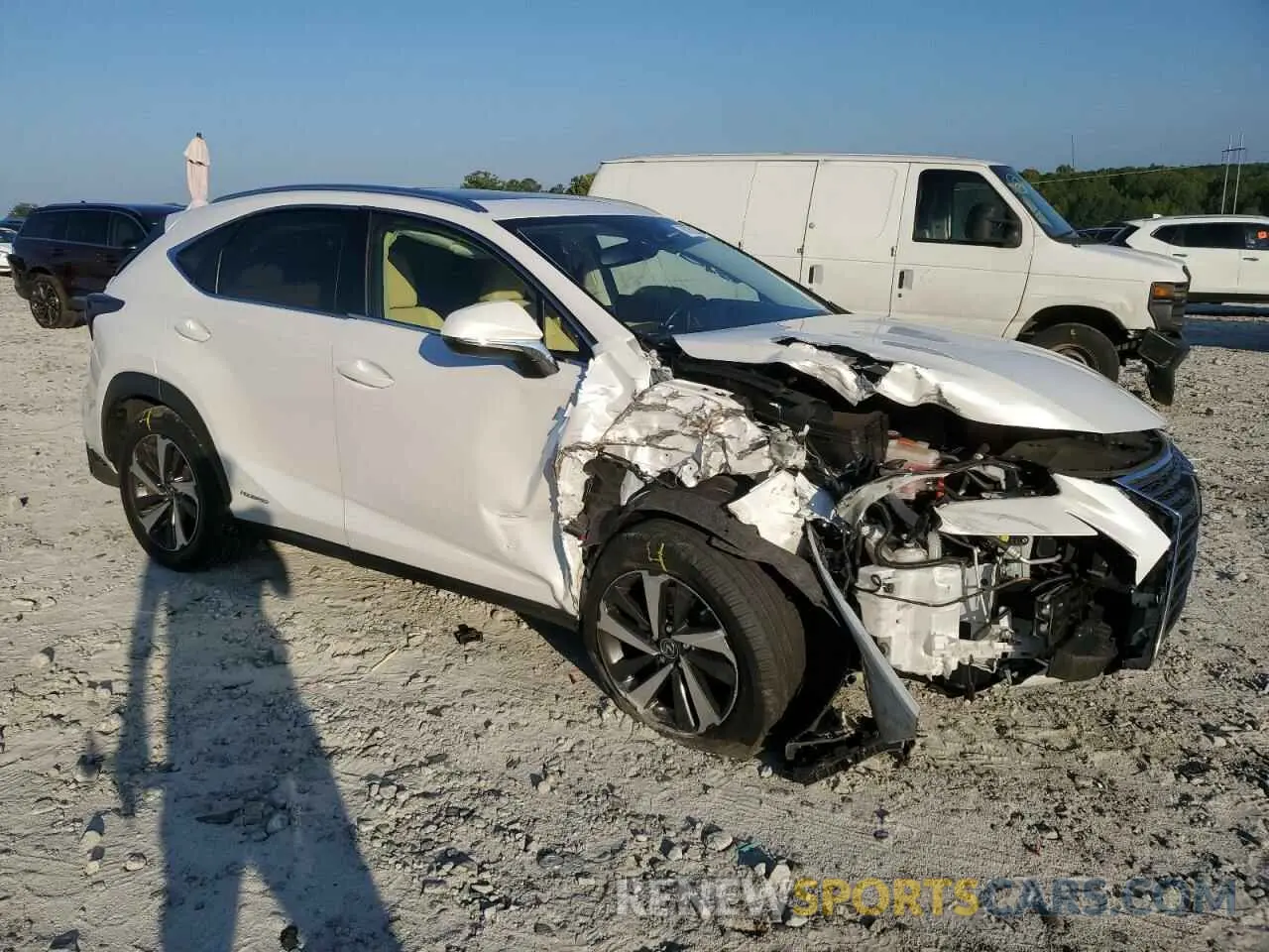 4 fotografías del automóvil dañado JTJGJRDZ8L5008327 LEXUS NX 2020