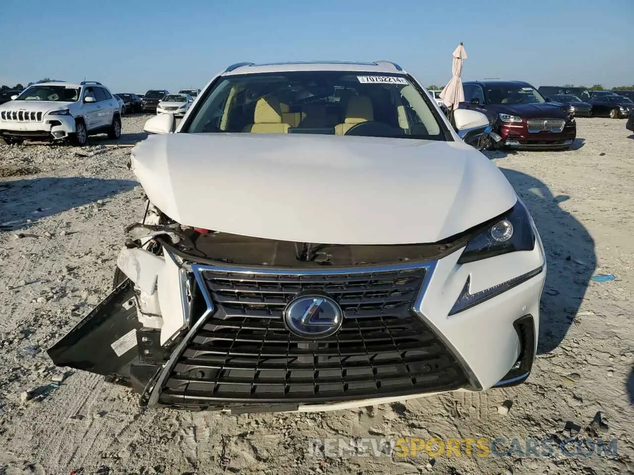 5 fotografías del automóvil dañado JTJGJRDZ8L5008327 LEXUS NX 2020