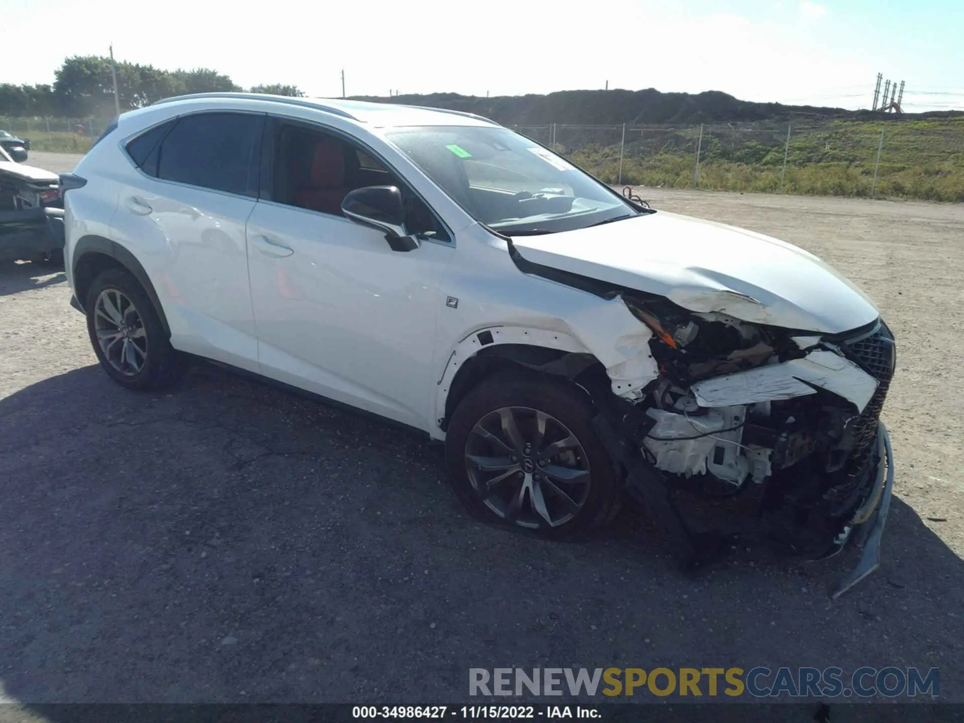 1 fotografías del automóvil dañado JTJSARBZXL5015549 LEXUS NX 2020