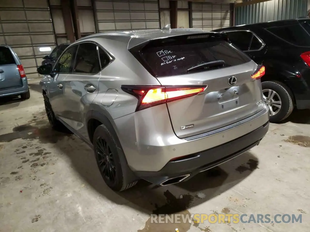 3 fotografías del automóvil dañado JTJSARDZ3L5018161 LEXUS NX 2020