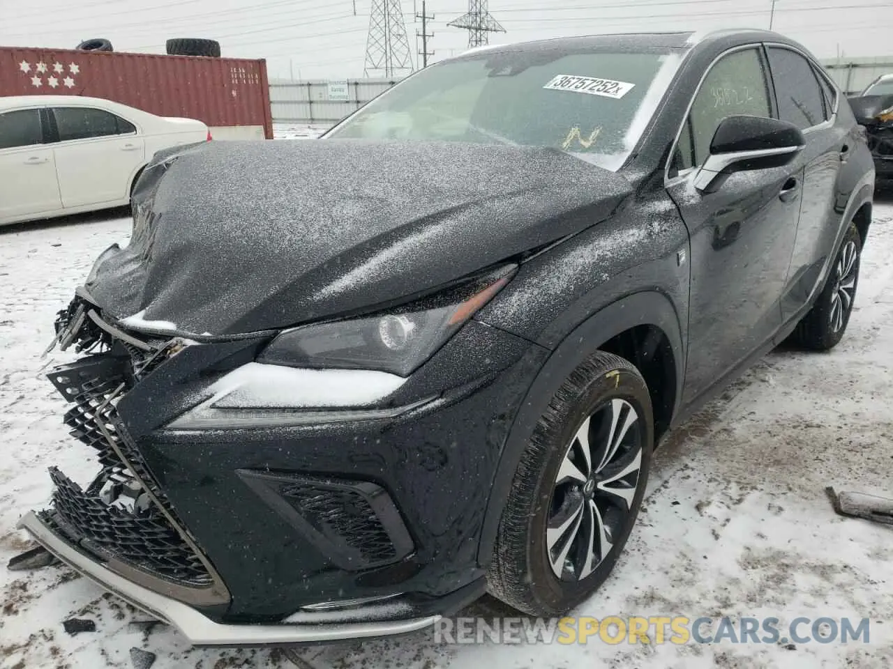 2 fotografías del automóvil dañado JTJSARDZ4L2231900 LEXUS NX 2020