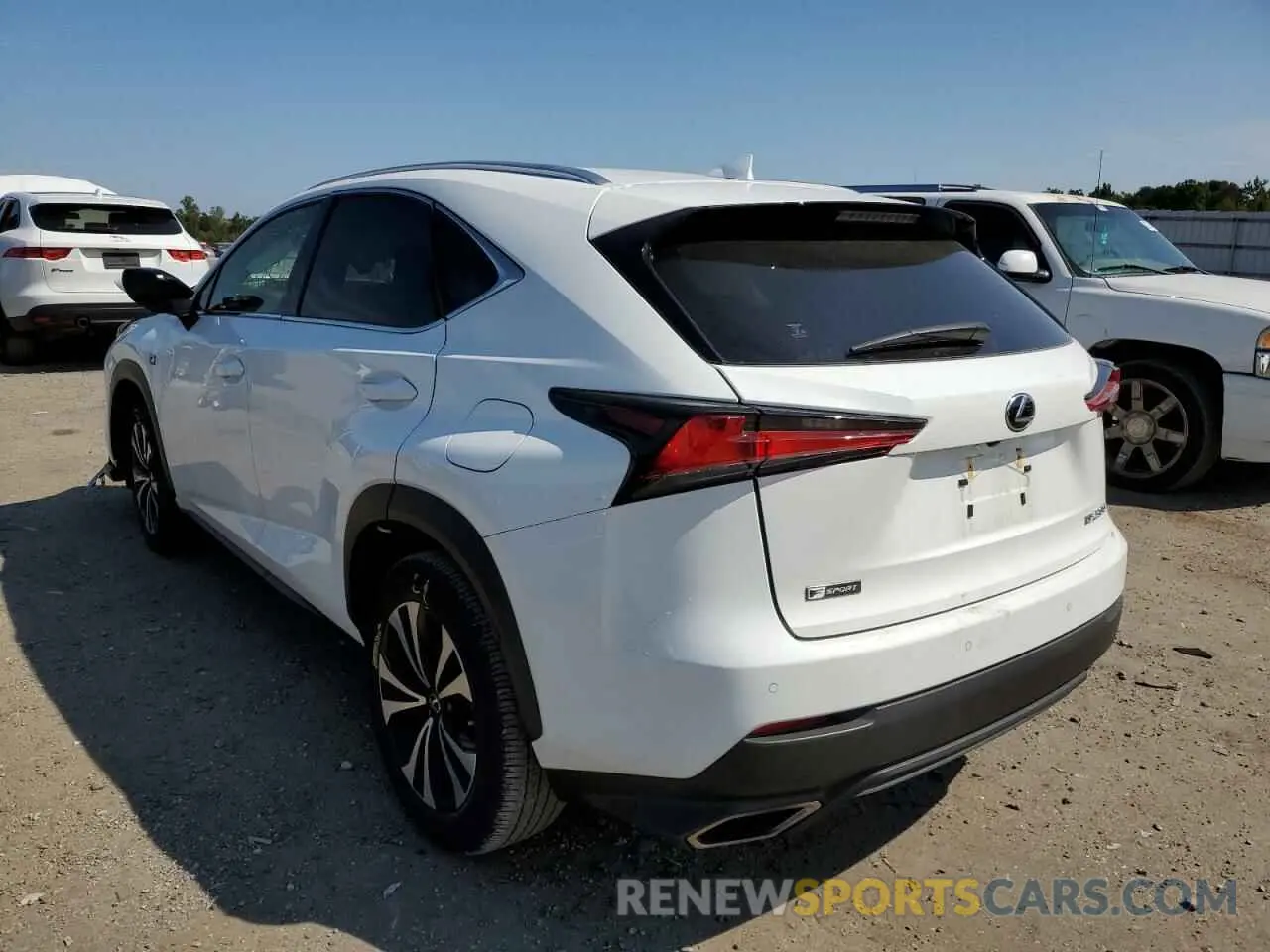3 fotografías del automóvil dañado JTJSARDZ6L2234443 LEXUS NX 2020