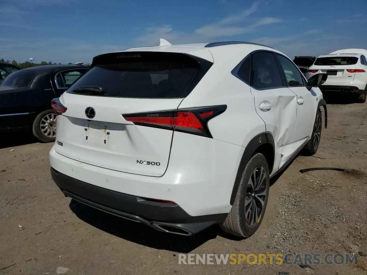 4 fotografías del automóvil dañado JTJSARDZ6L2234443 LEXUS NX 2020