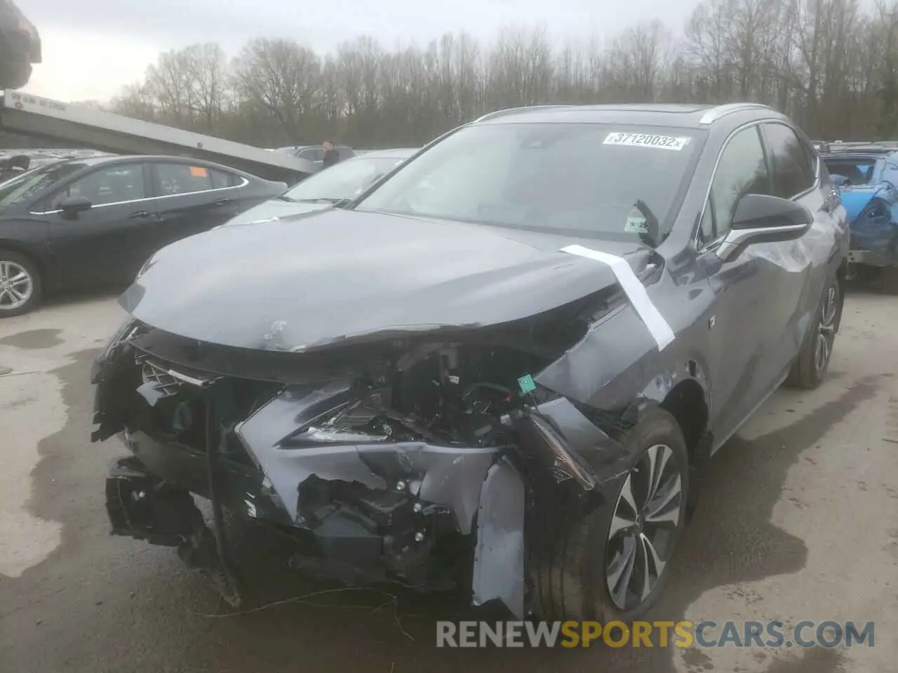 2 fotografías del automóvil dañado JTJSARDZ8L2233973 LEXUS NX 2020