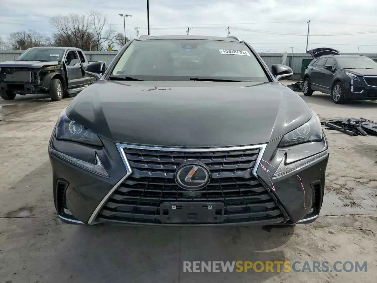 5 fotografías del automóvil dañado JTJDARBZ0M2193126 LEXUS NX 2021