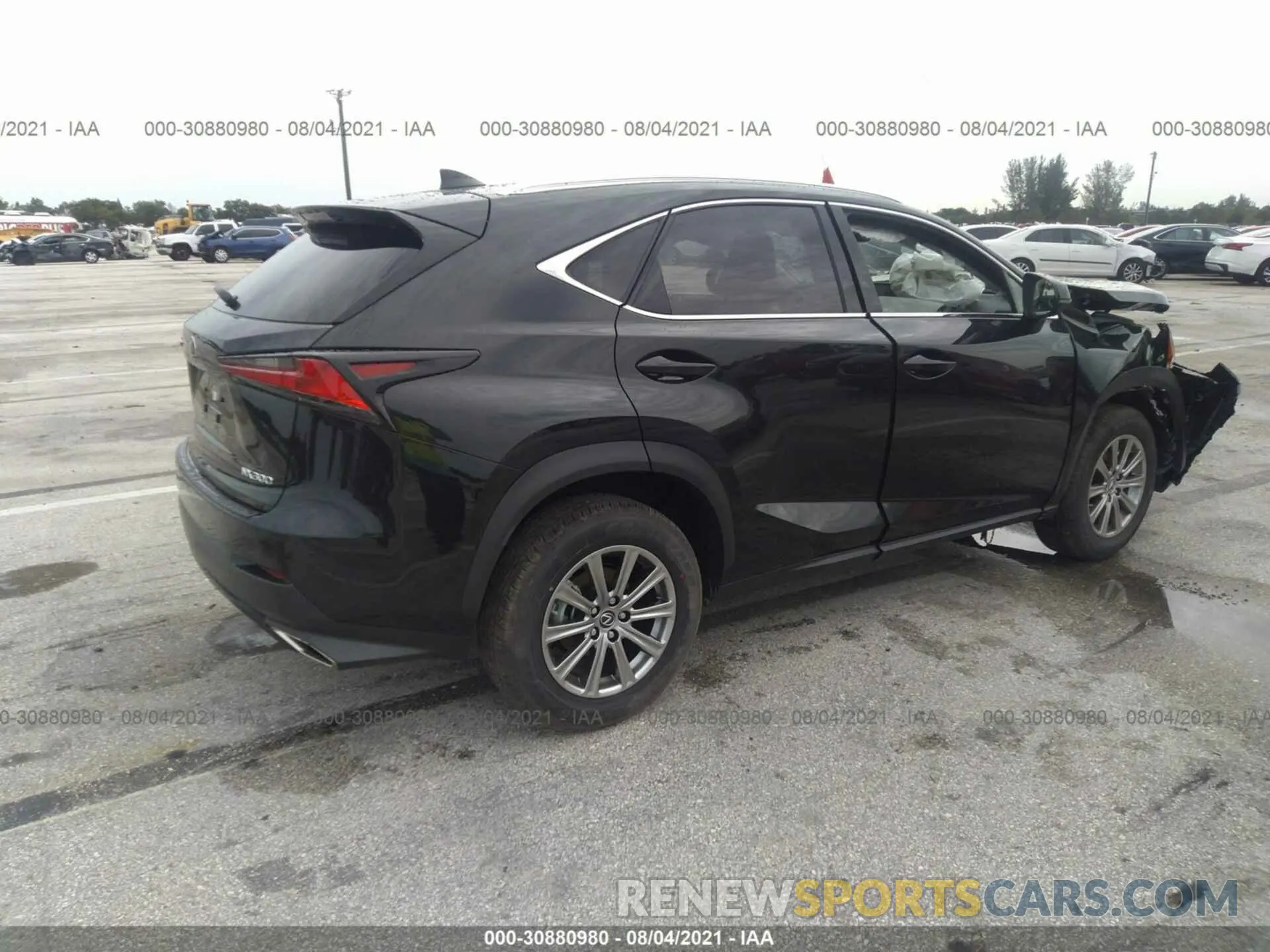 4 fotografías del automóvil dañado JTJDARBZ0M2197273 LEXUS NX 2021