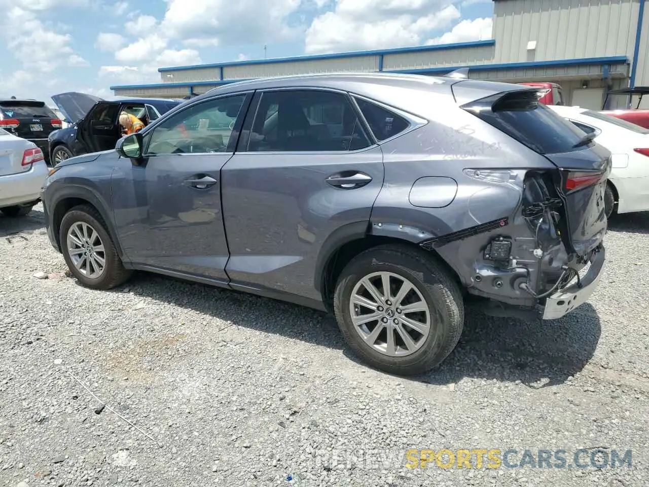 2 fotografías del automóvil dañado JTJDARBZ1M2196262 LEXUS NX 2021