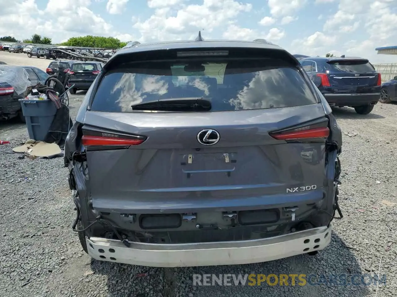 6 fotografías del automóvil dañado JTJDARBZ1M2196262 LEXUS NX 2021