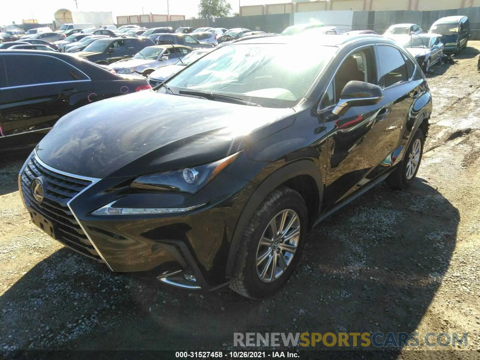 2 fotografías del automóvil dañado JTJDARBZ3M2182783 LEXUS NX 2021