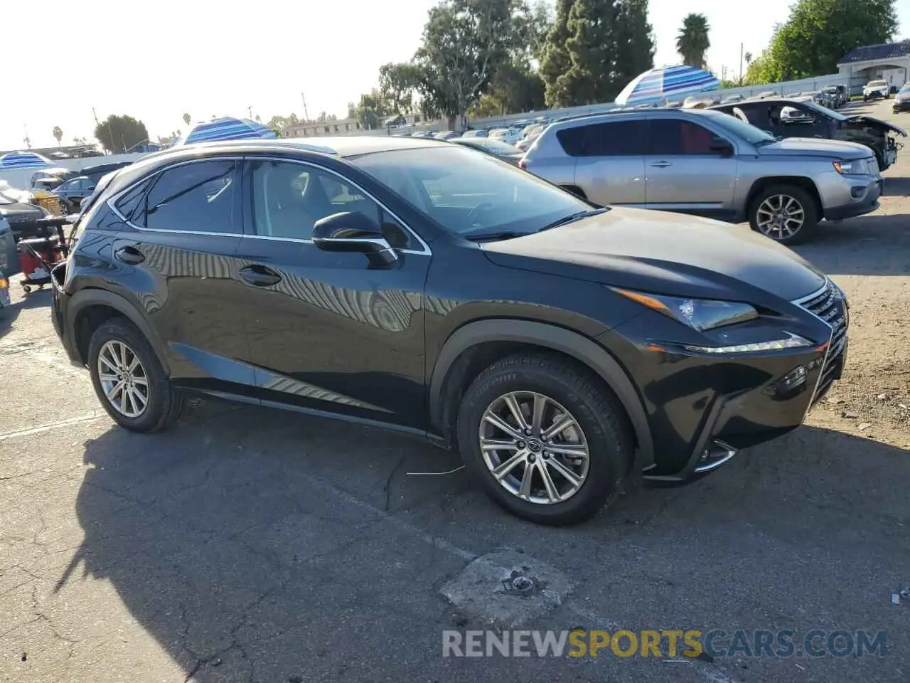 4 fotografías del automóvil dañado JTJDARBZ3M2190477 LEXUS NX 2021