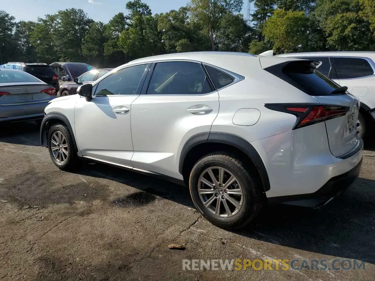 2 fotografías del automóvil dañado JTJDARBZ4M5027240 LEXUS NX 2021