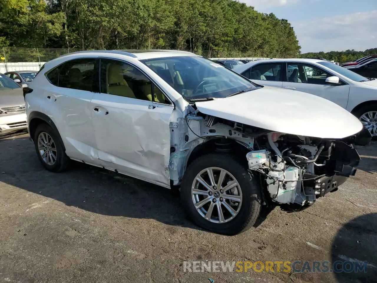 4 fotografías del automóvil dañado JTJDARBZ4M5027240 LEXUS NX 2021