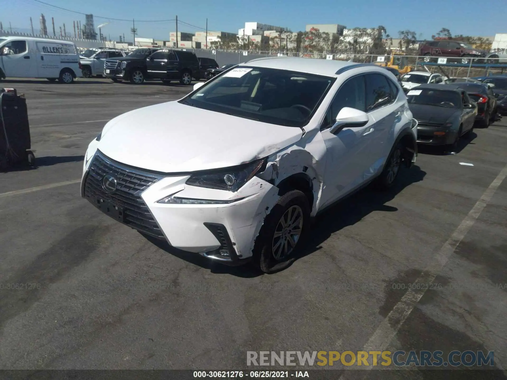 2 fotografías del automóvil dañado JTJDARBZ5M5030583 LEXUS NX 2021