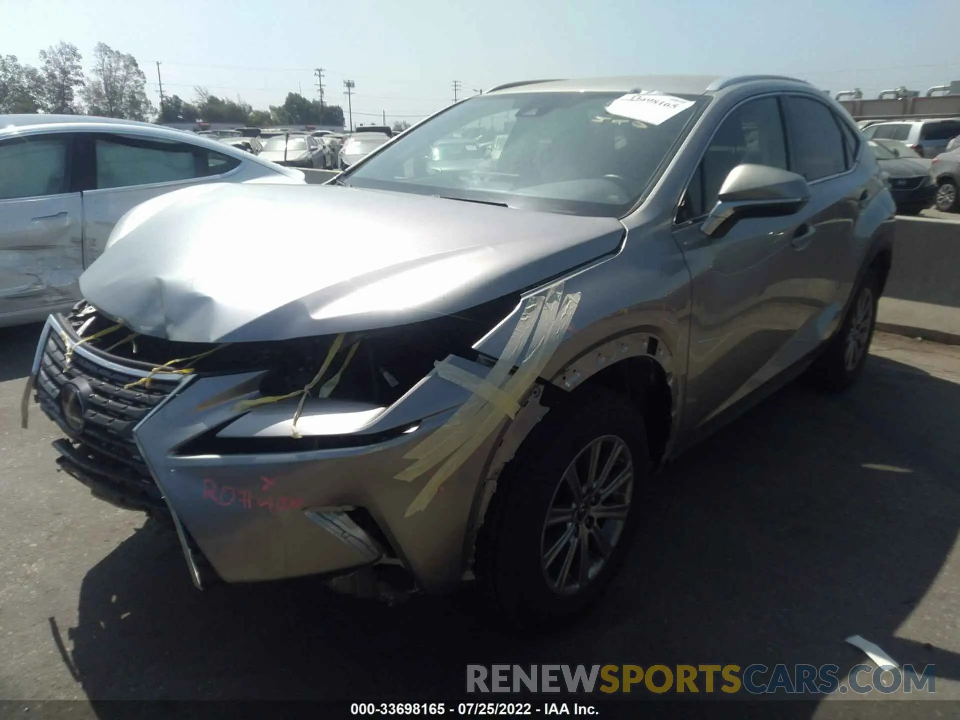 2 fotografías del automóvil dañado JTJDARBZ7M2191504 LEXUS NX 2021