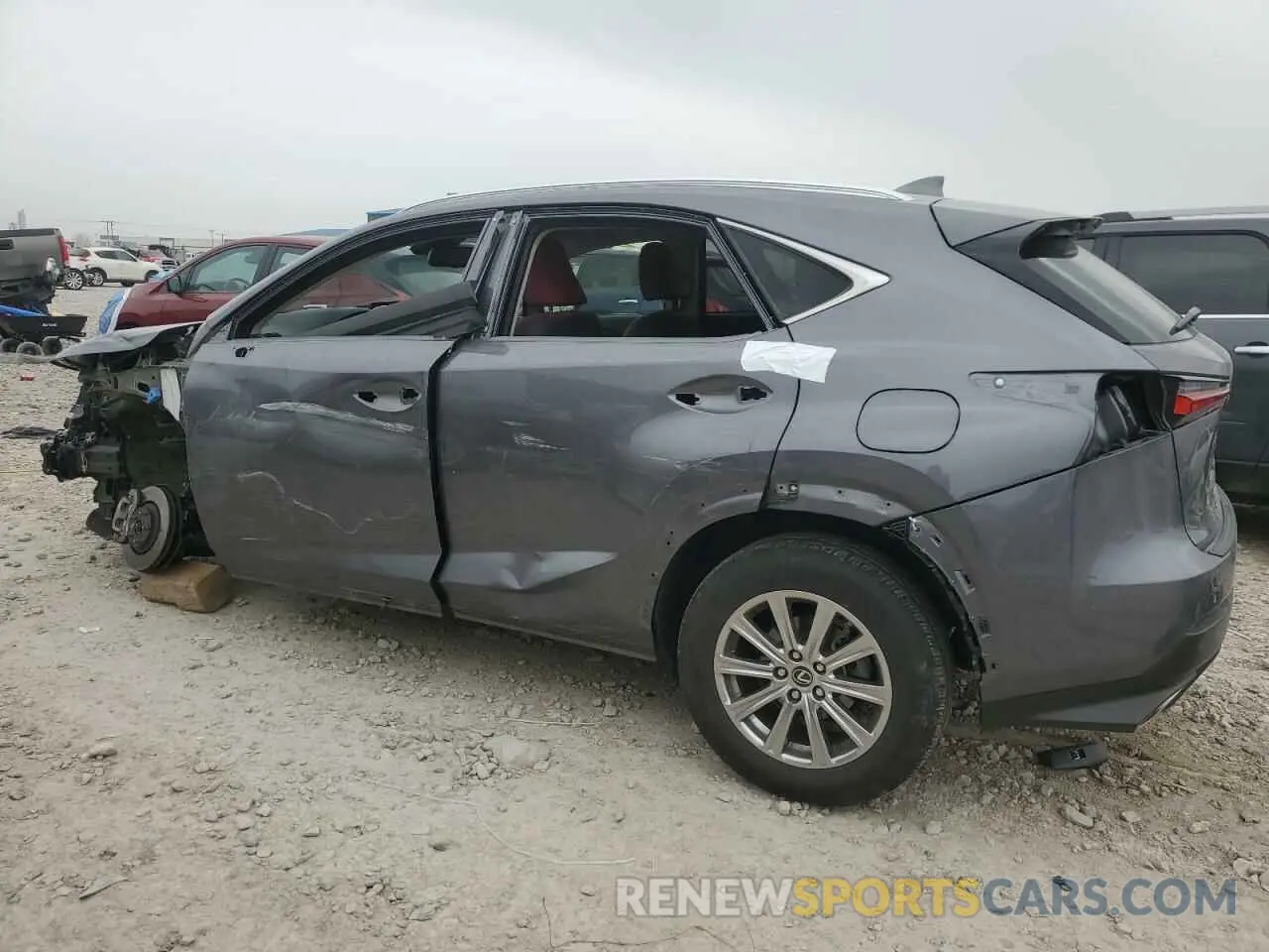 2 fotografías del automóvil dañado JTJDARBZ7M2198839 LEXUS NX 2021