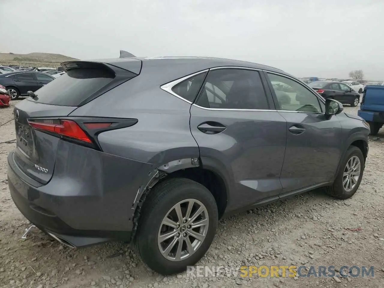 3 fotografías del automóvil dañado JTJDARBZ7M2198839 LEXUS NX 2021