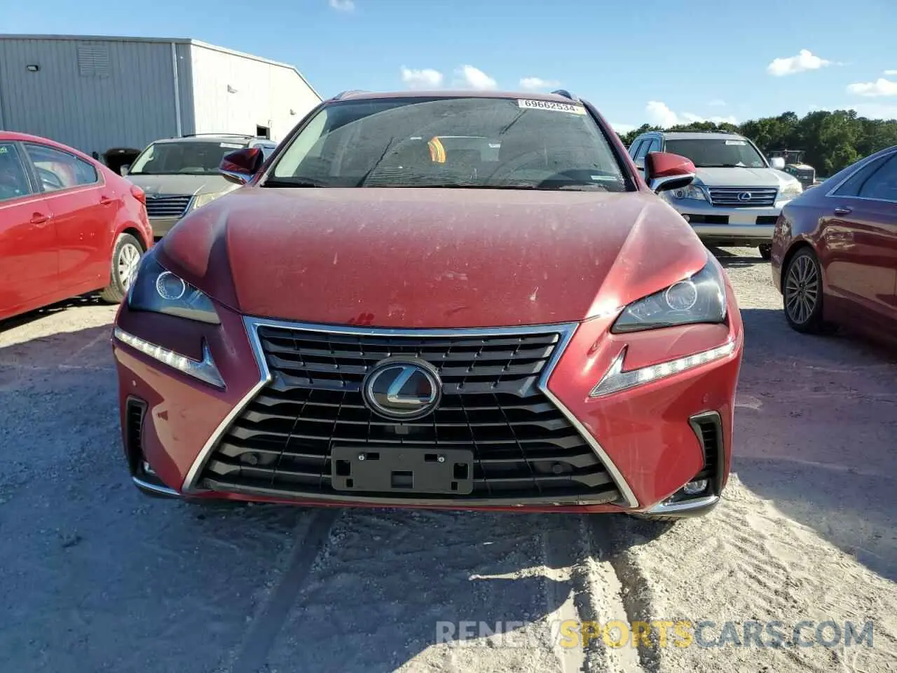 5 fotografías del automóvil dañado JTJDARBZ7M5020685 LEXUS NX 2021