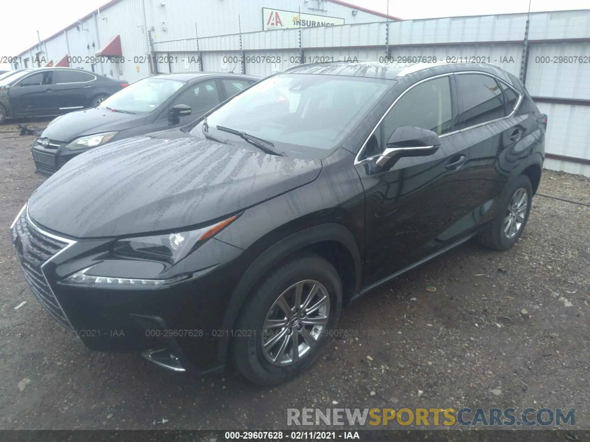 2 fotografías del automóvil dañado JTJDARBZ8M2183878 LEXUS NX 2021