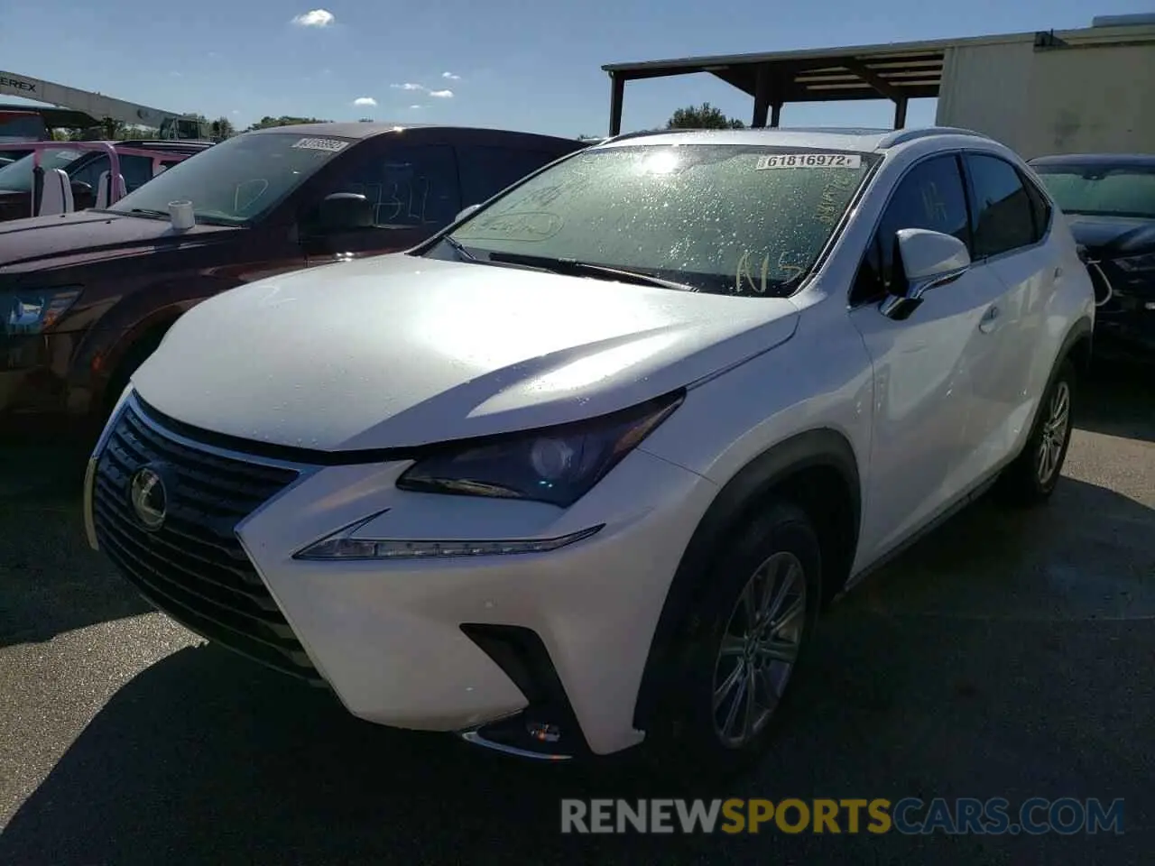 2 fotografías del automóvil dañado JTJDARBZ9M5028562 LEXUS NX 2021