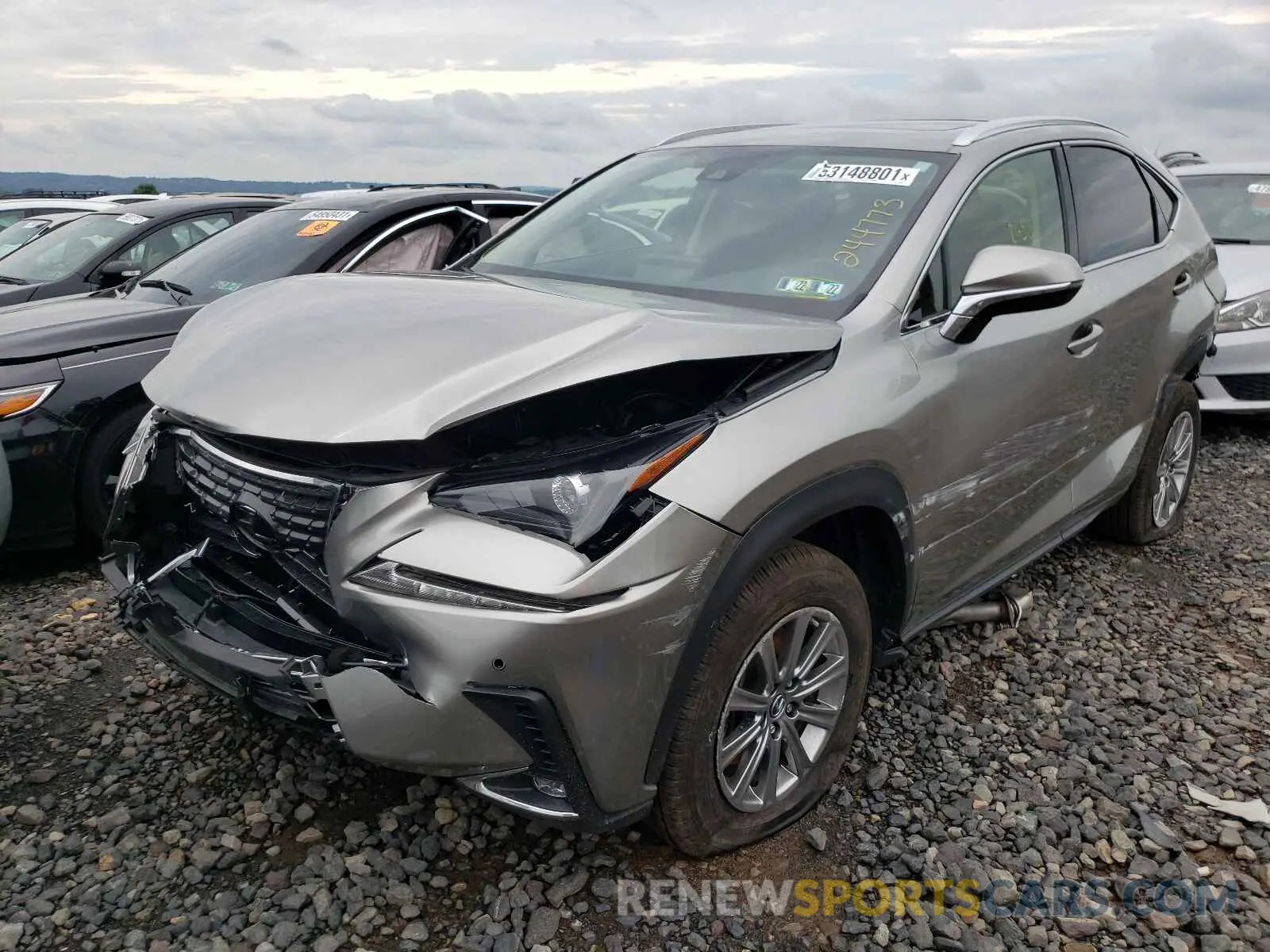 2 fotografías del automóvil dañado JTJDARDZ8M2244773 LEXUS NX 2021