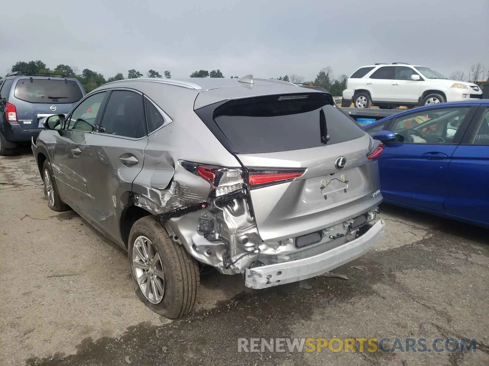 3 fotografías del automóvil dañado JTJDARDZ8M2244773 LEXUS NX 2021