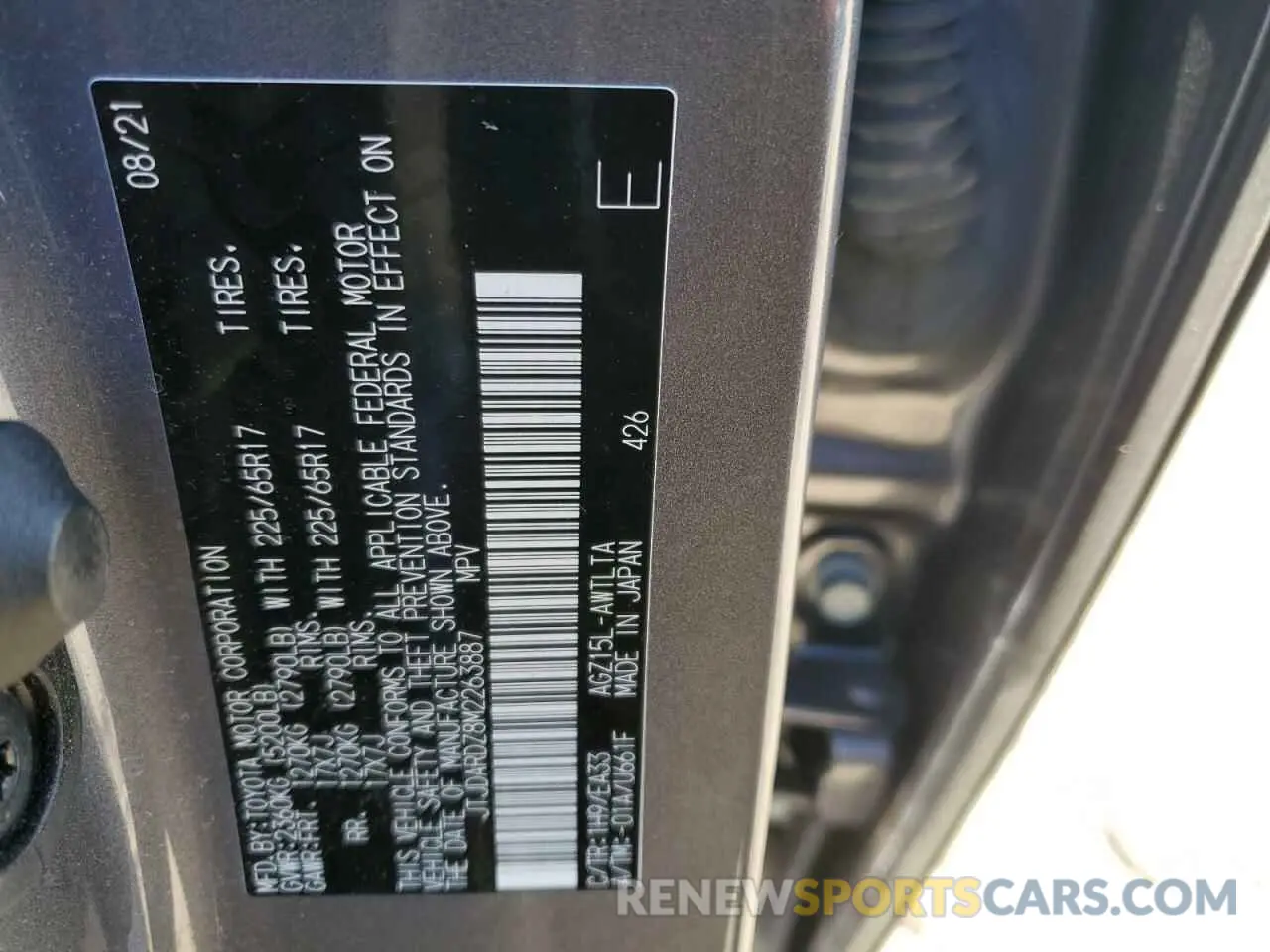 13 fotografías del automóvil dañado JTJDARDZ8M2263887 LEXUS NX 2021