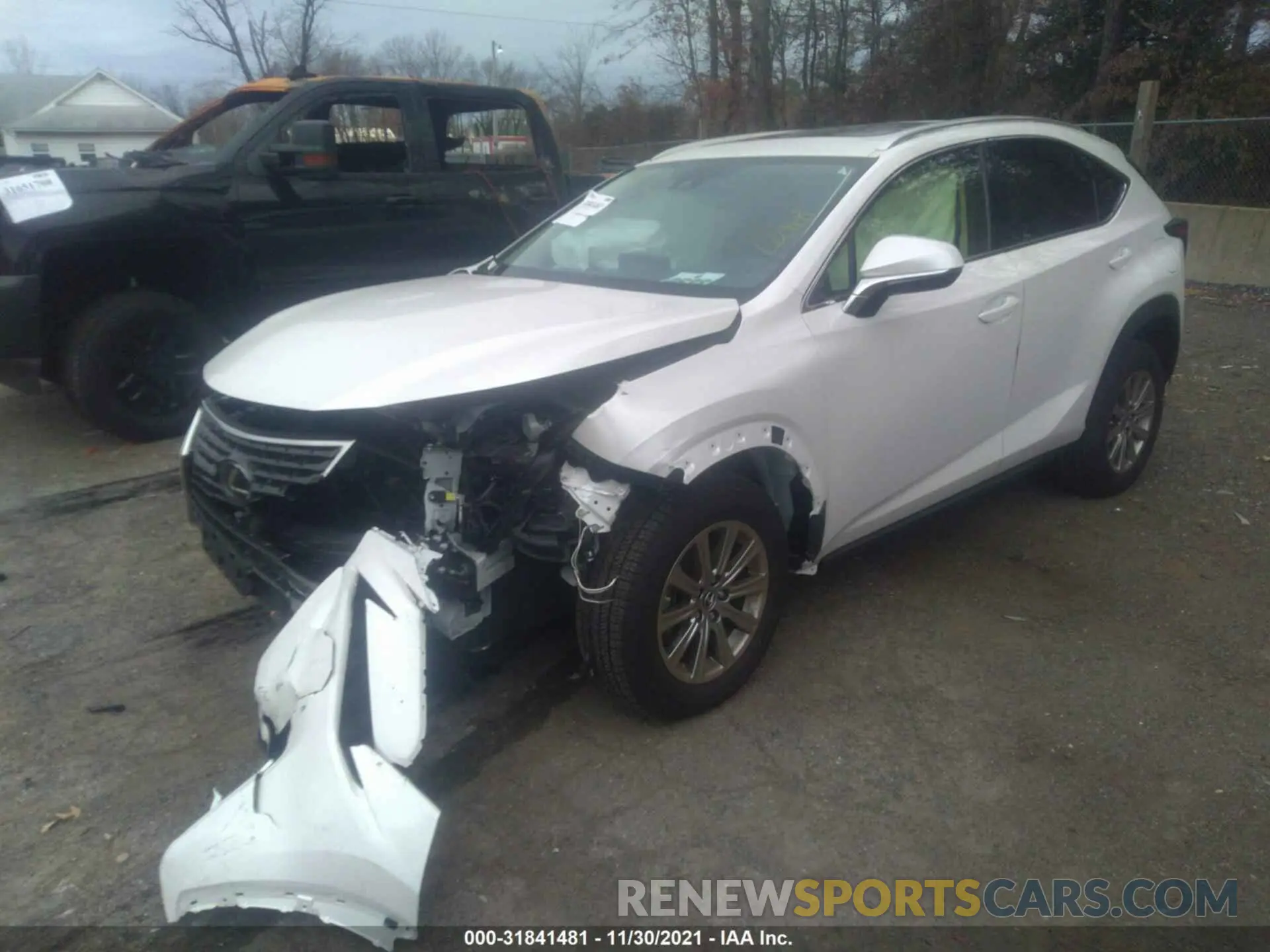 2 fotografías del automóvil dañado JTJDARDZ9M5020846 LEXUS NX 2021