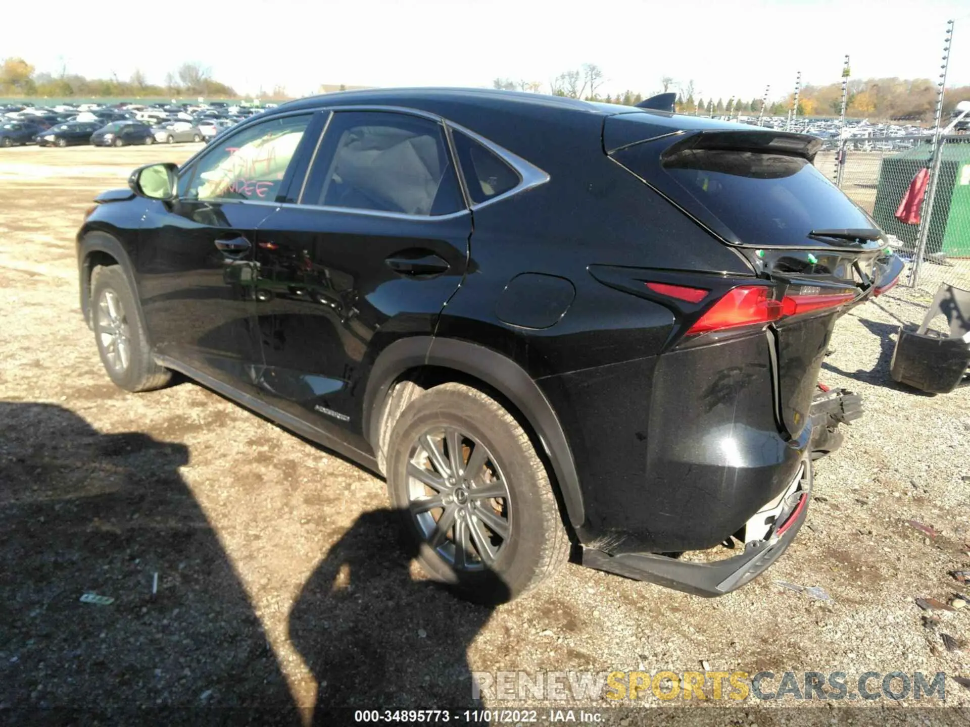 3 fotografías del automóvil dañado JTJDJRDZ2M2149254 LEXUS NX 2021