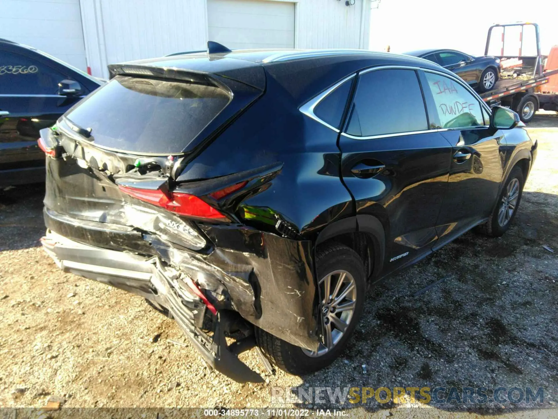 4 fotografías del automóvil dañado JTJDJRDZ2M2149254 LEXUS NX 2021