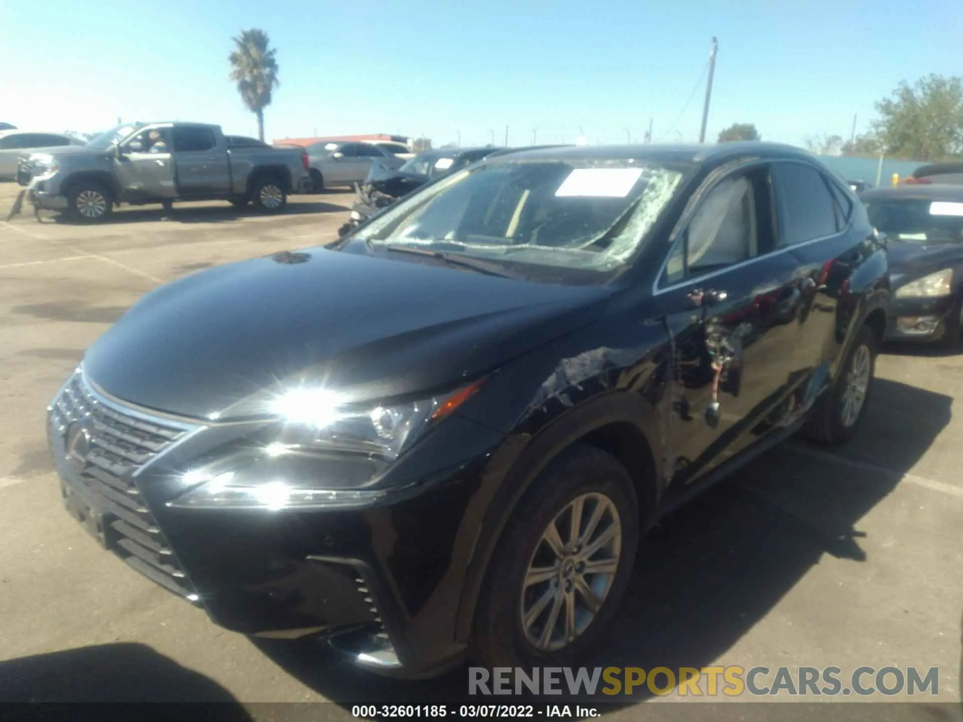 2 fotografías del automóvil dañado JTJDJRDZ6M5015586 LEXUS NX 2021