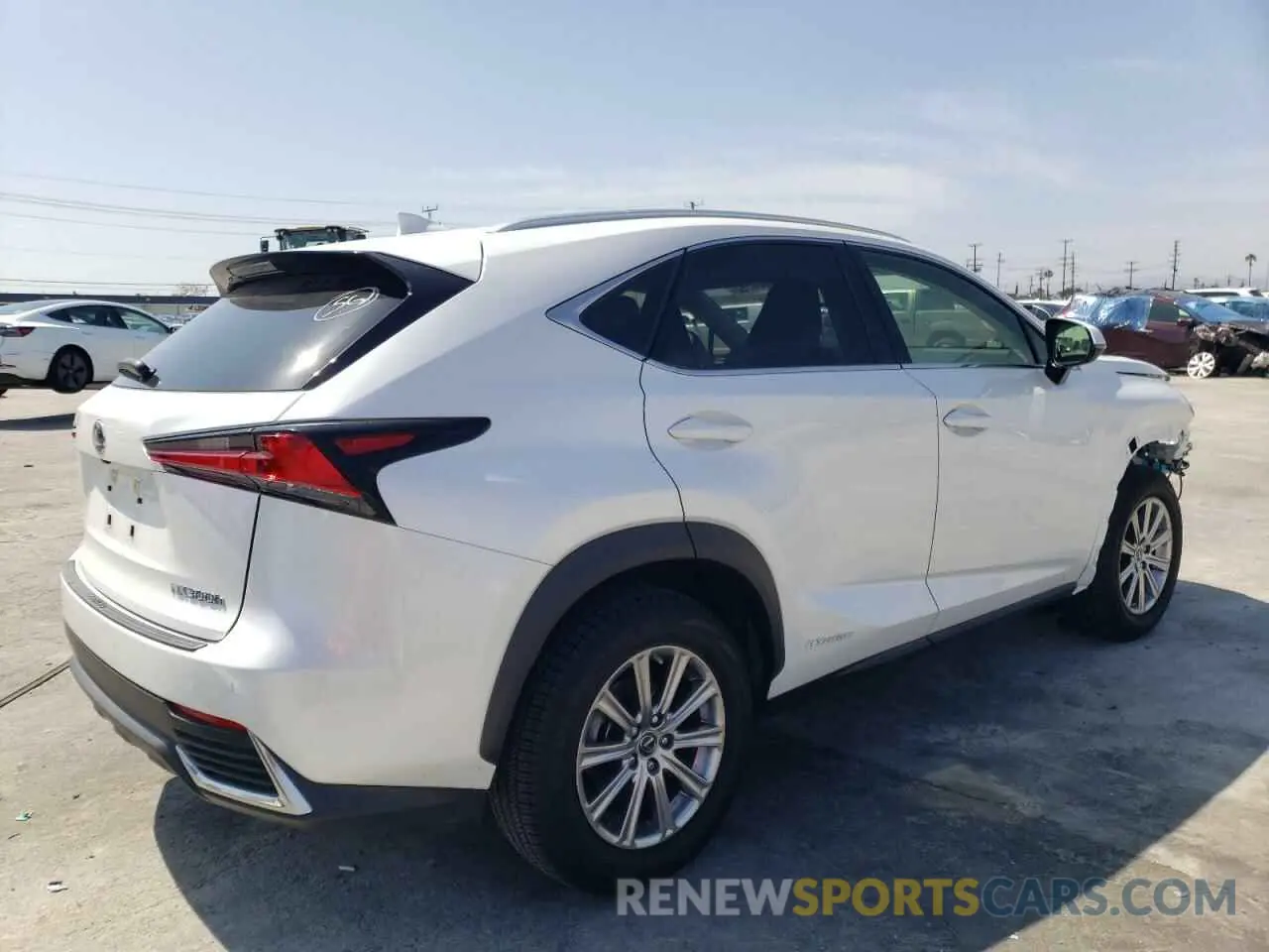 4 fotografías del automóvil dañado JTJDJRDZ8M5014018 LEXUS NX 2021