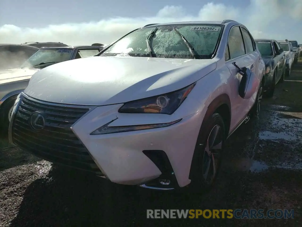 2 fotografías del automóvil dañado JTJGARBZ5M2179378 LEXUS NX 2021