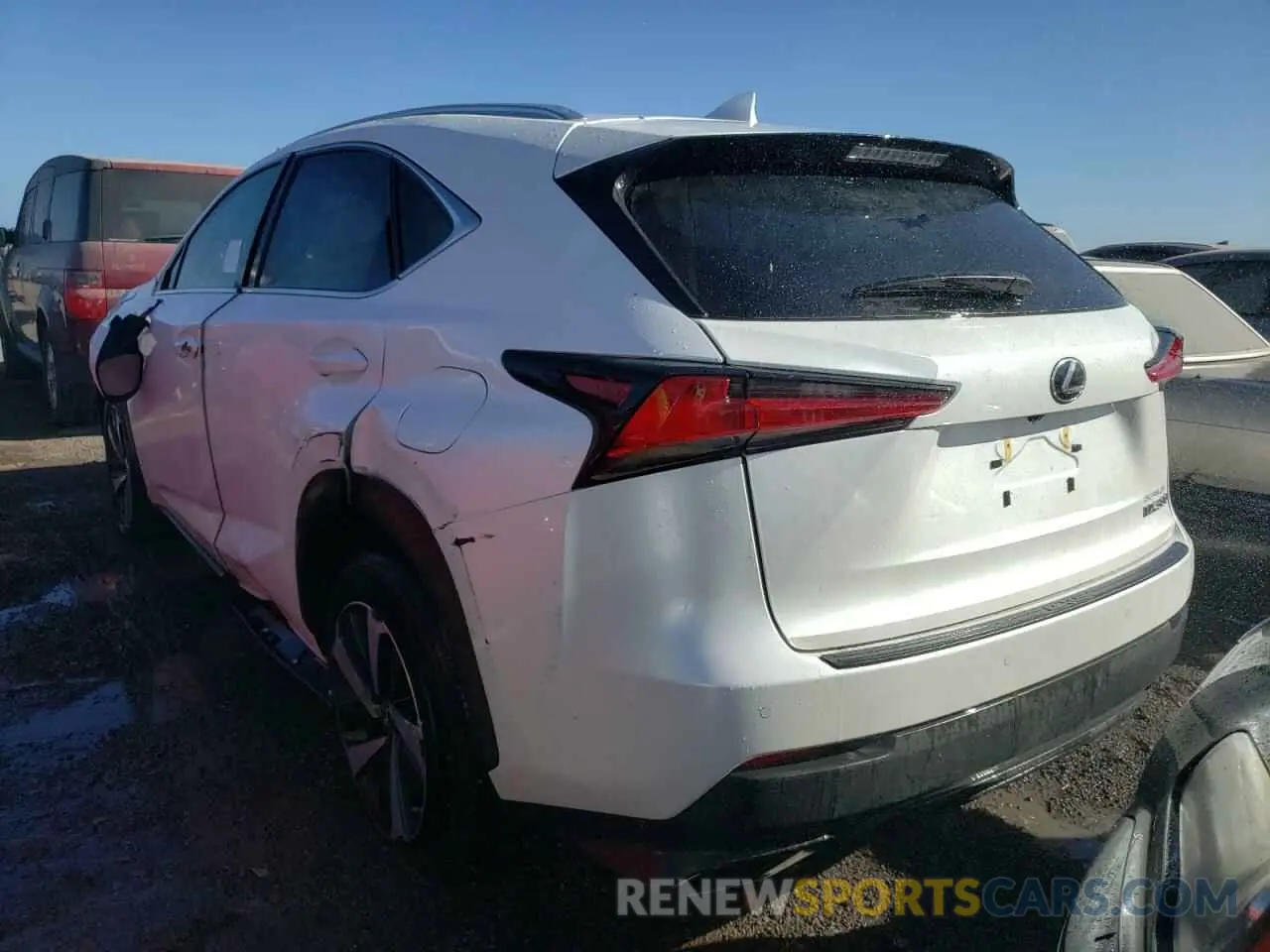 3 fotografías del automóvil dañado JTJGARBZ5M2179378 LEXUS NX 2021