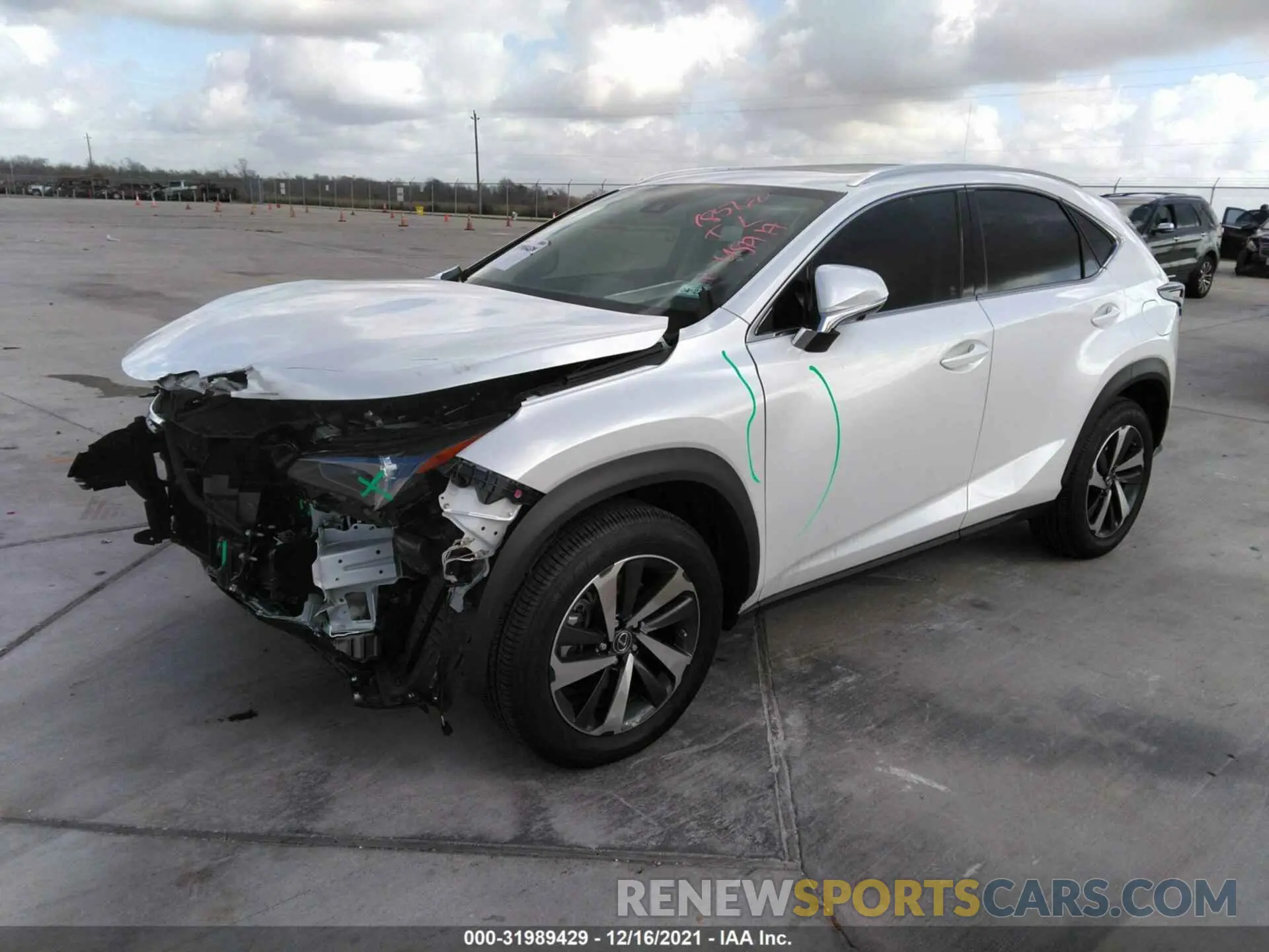 2 fotografías del automóvil dañado JTJGARBZ5M5029155 LEXUS NX 2021