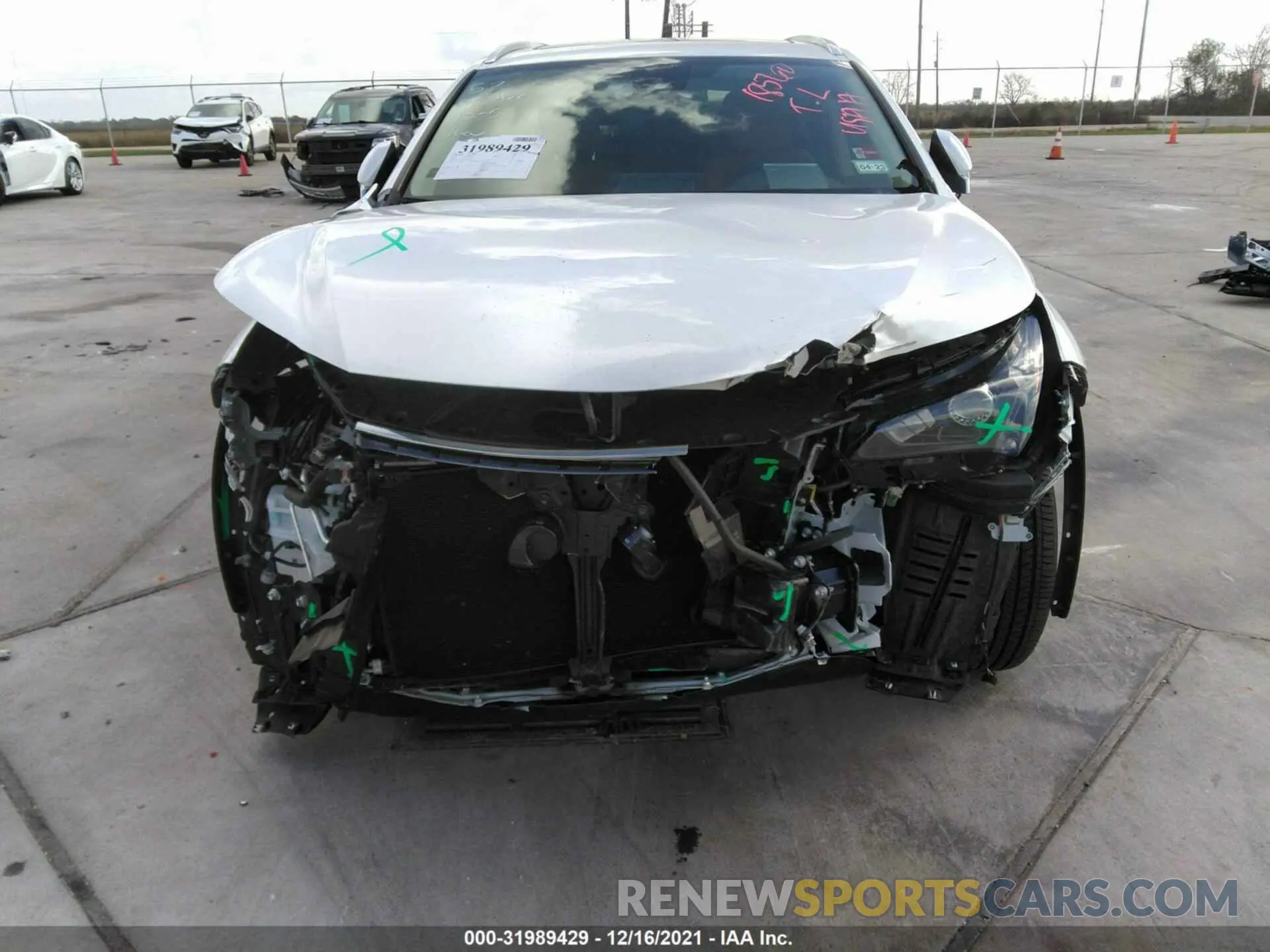 6 fotografías del automóvil dañado JTJGARBZ5M5029155 LEXUS NX 2021