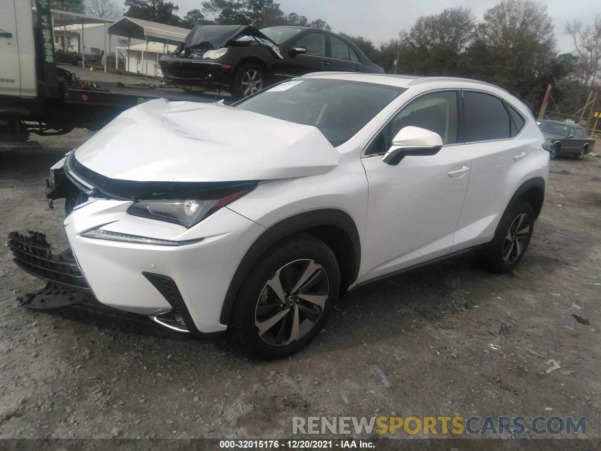 2 fotografías del automóvil dañado JTJGARBZ5M5033996 LEXUS NX 2021