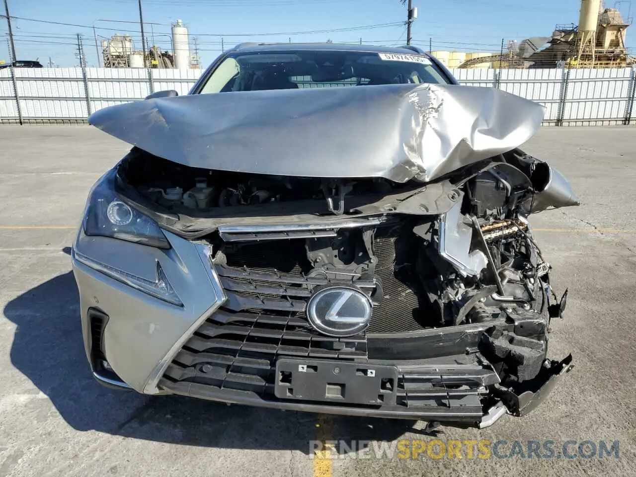 5 fotografías del automóvil dañado JTJGARBZ7M2191564 LEXUS NX 2021