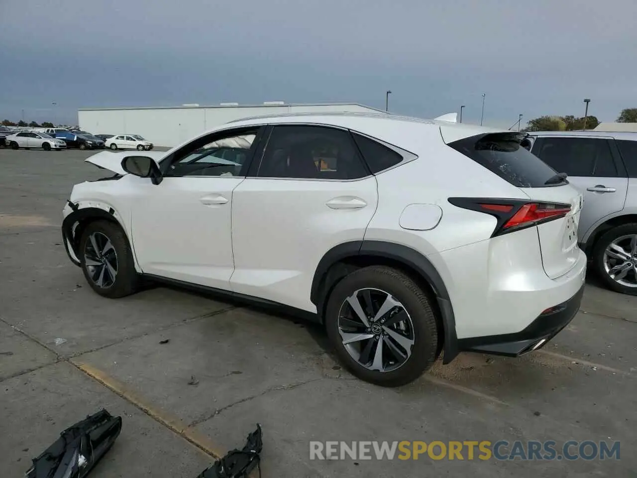 2 fotografías del automóvil dañado JTJGARBZXM5025361 LEXUS NX 2021
